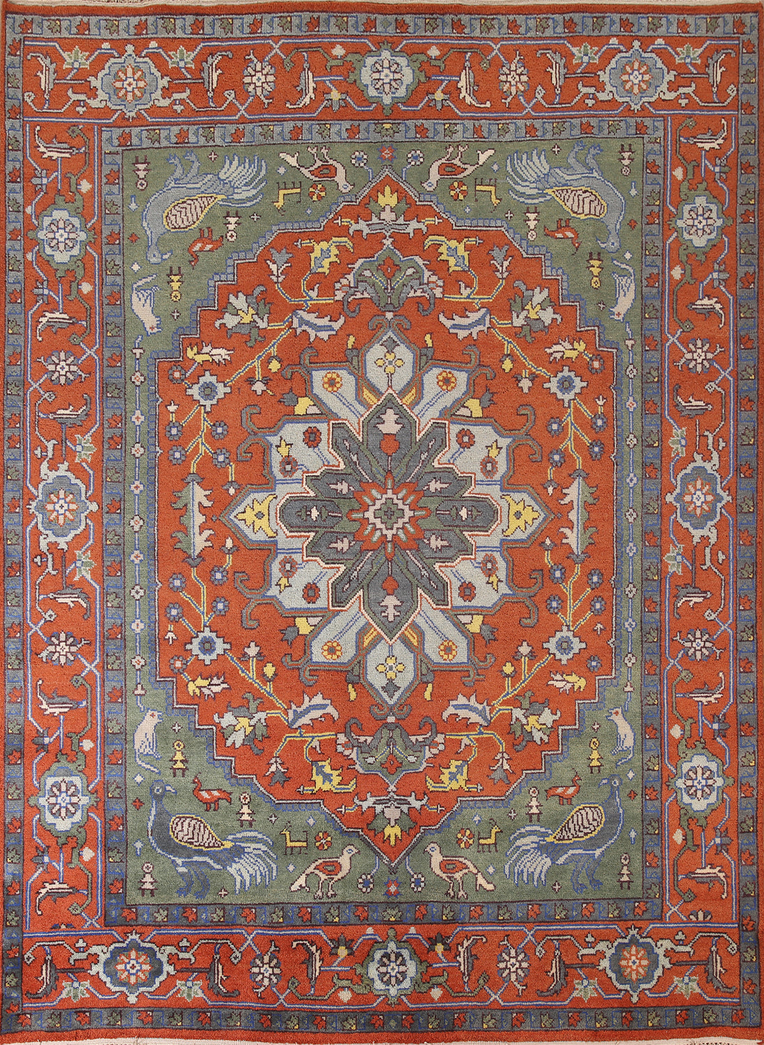 Animal Pictorial Ziegler Oriental Area Rug 8x10