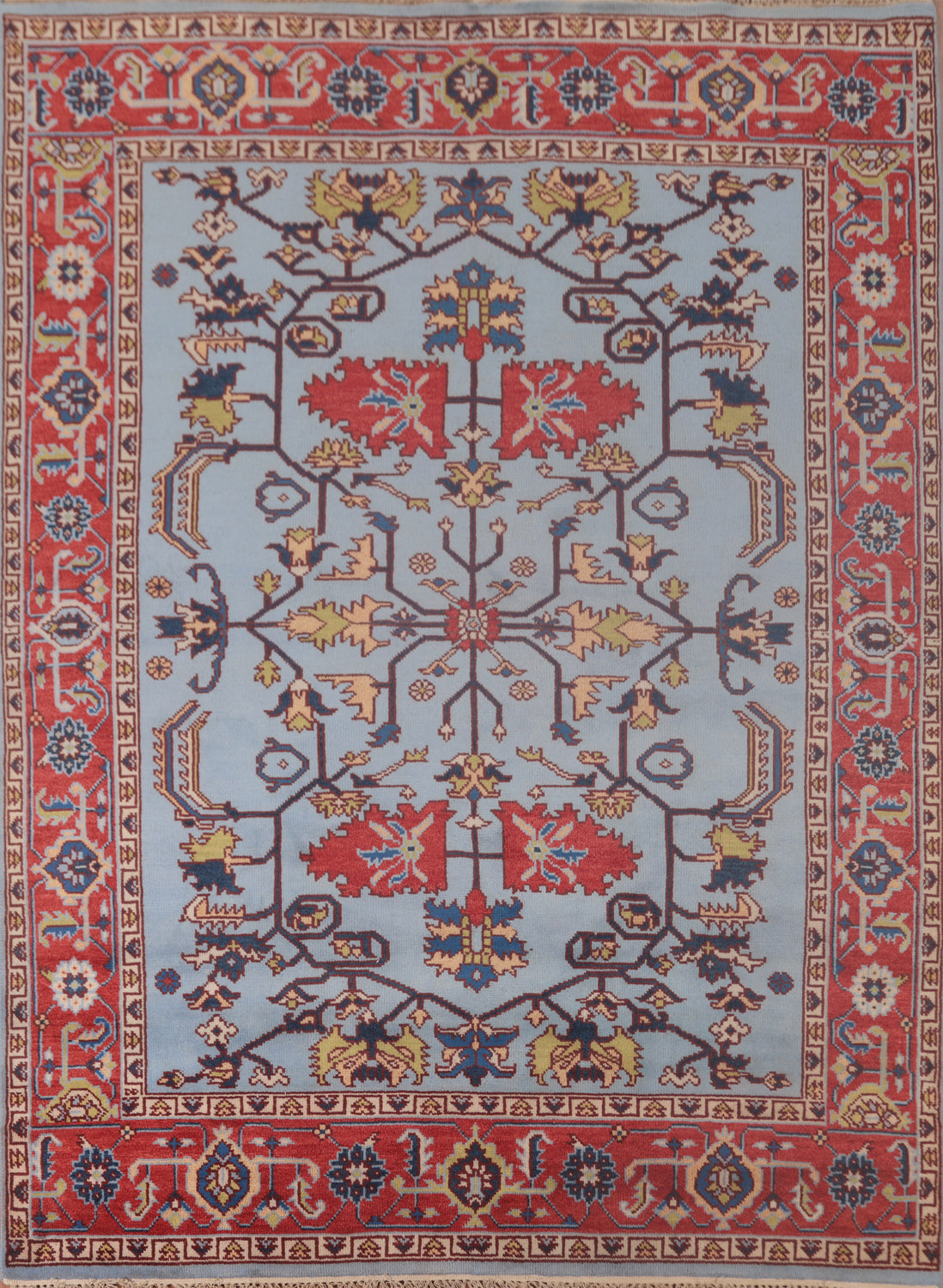 Light Blue Heriz-Serapi Oriental Area Rug 8x10