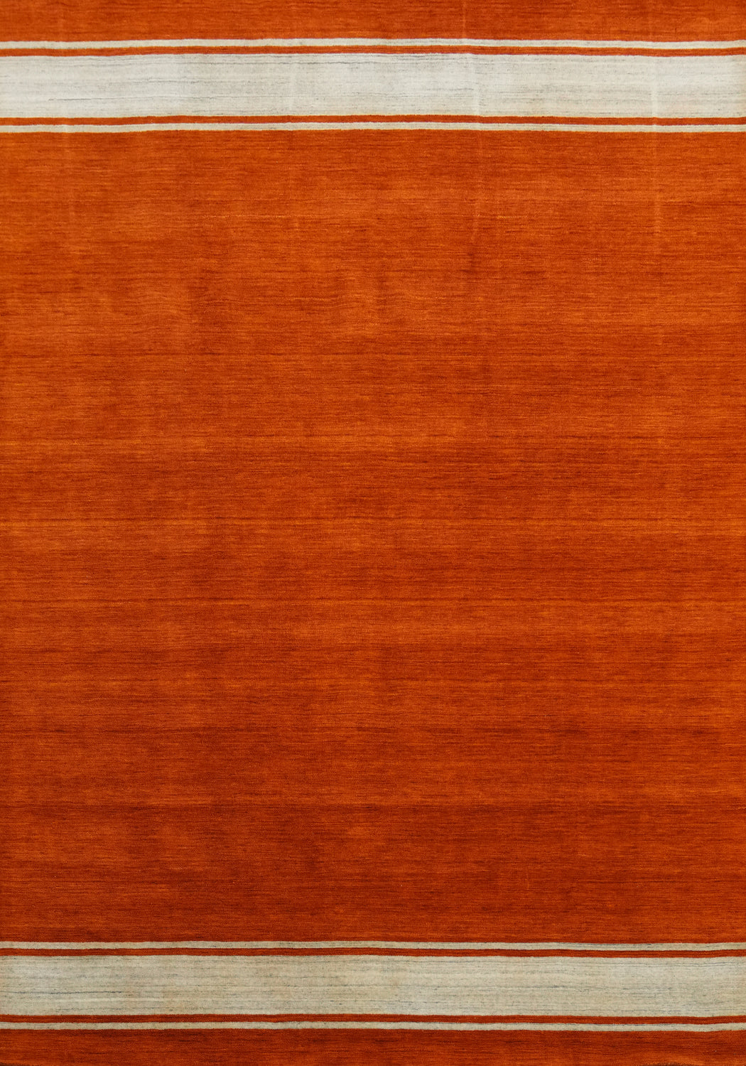 Orange Wool Gabbeh Indian Area Rug 8x11