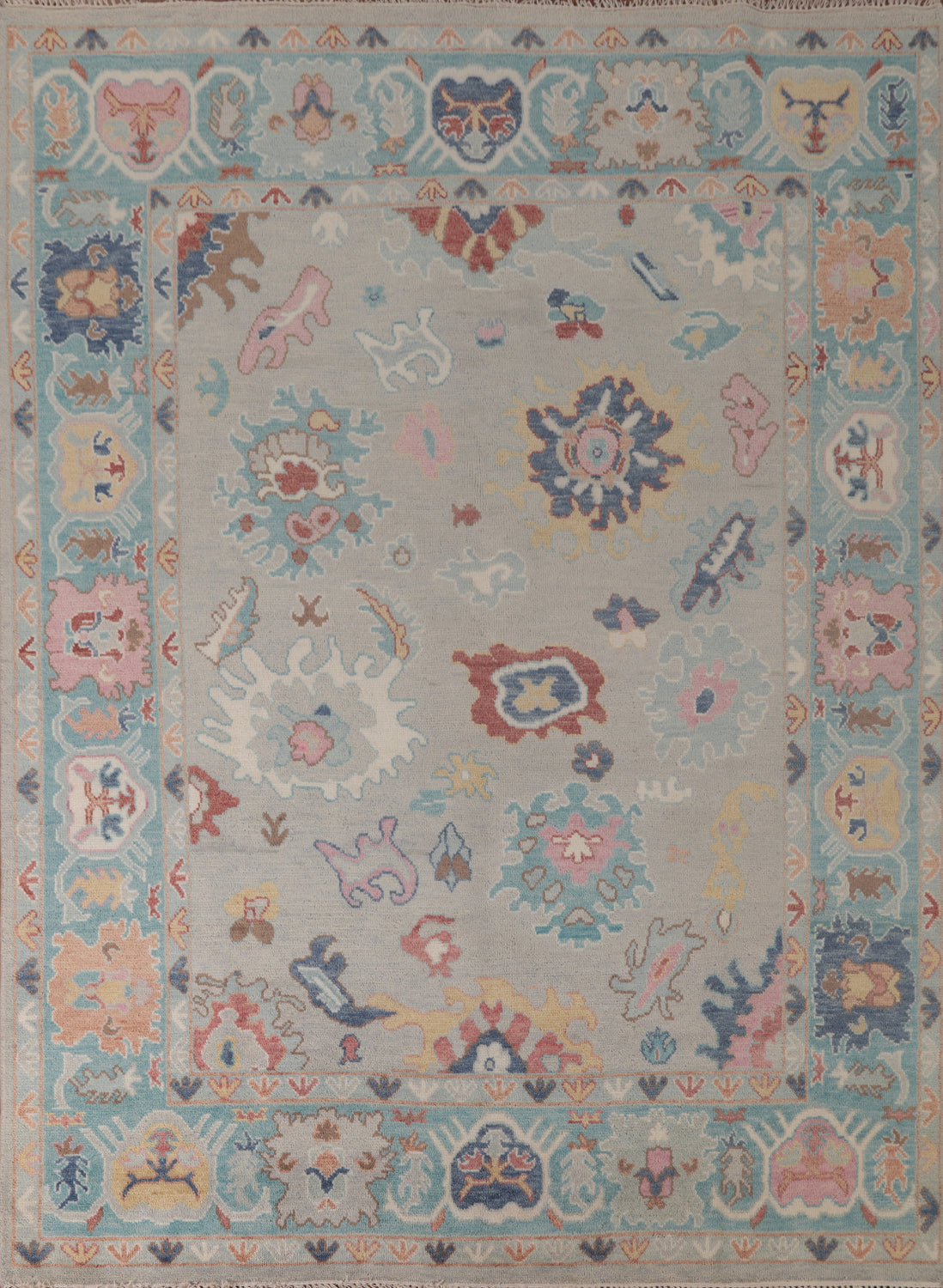 All-Over Oushak Indian Area Rug 8x10