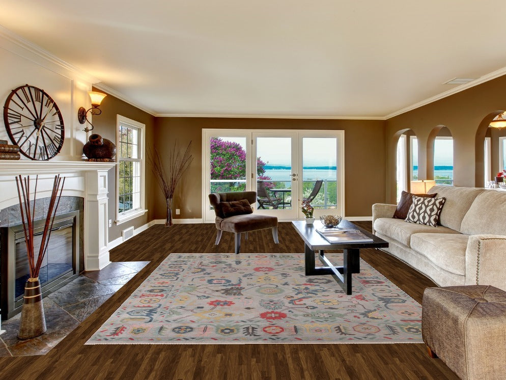 All-Over Floral Oushak Oriental Area Rug 8x10
