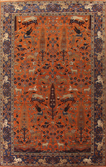 Animals Hunting Design Ziegler Oriental Rug 12x18
