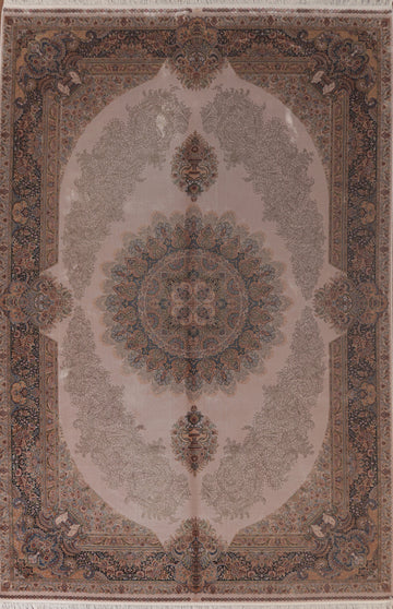Traditional Qum Turkish Area Rug 7x10