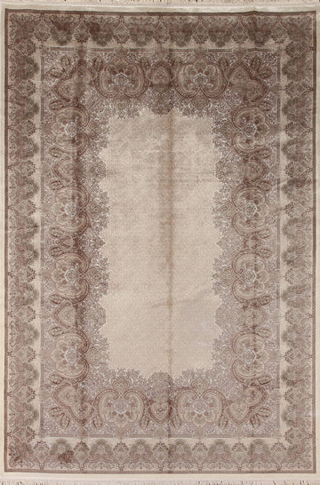 Traditional Qum Turkish Area Rug 7x10