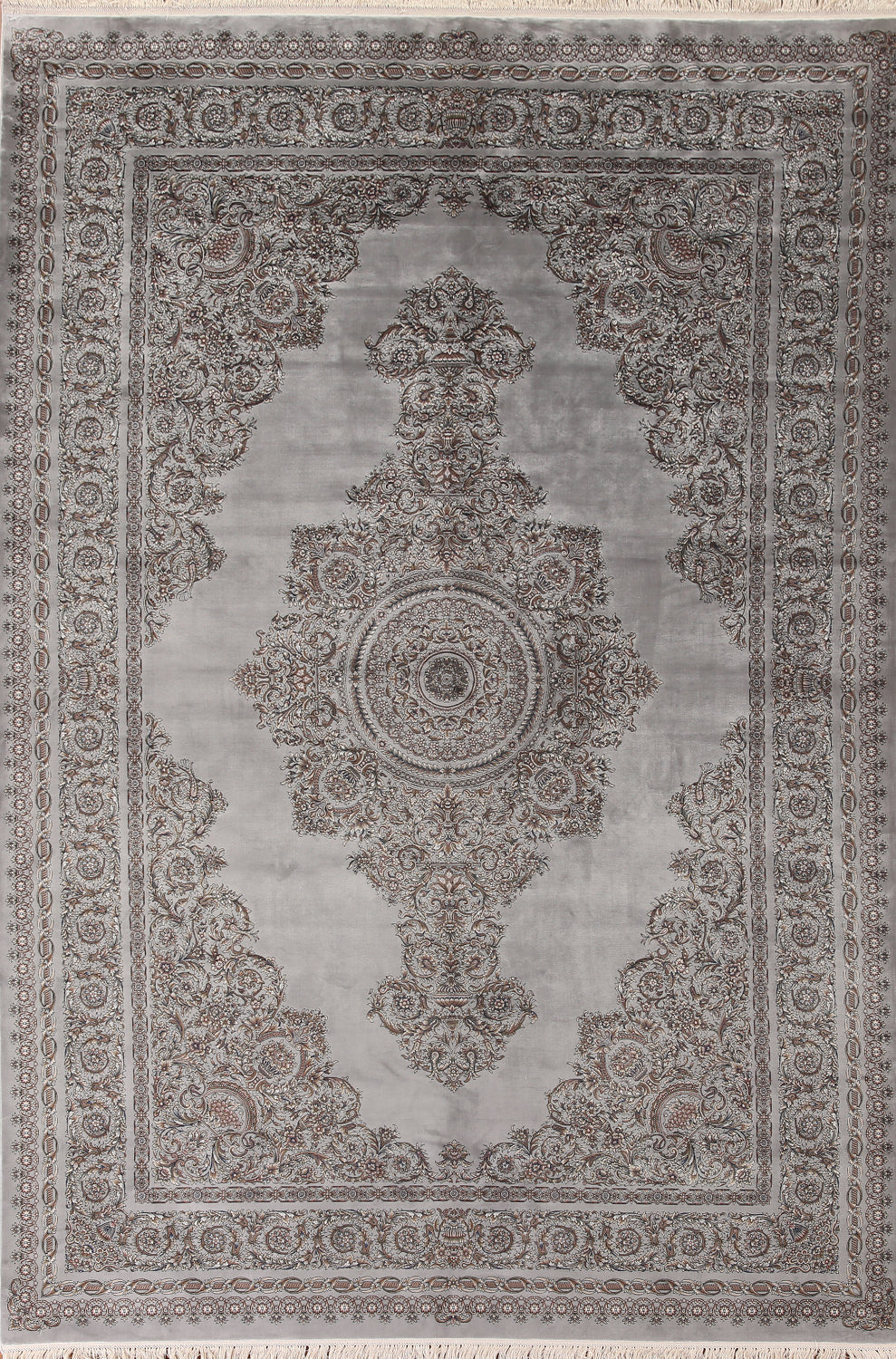 Traditional Qum Turkish Area Rug 7x10