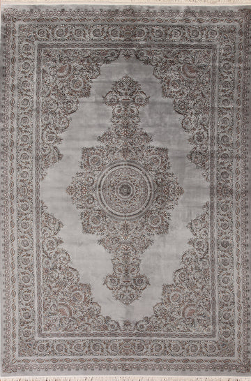 Traditional Qum Turkish Area Rug 7x10