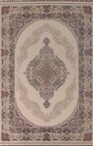 Traditional Qum Turkish Area Rug 7x10