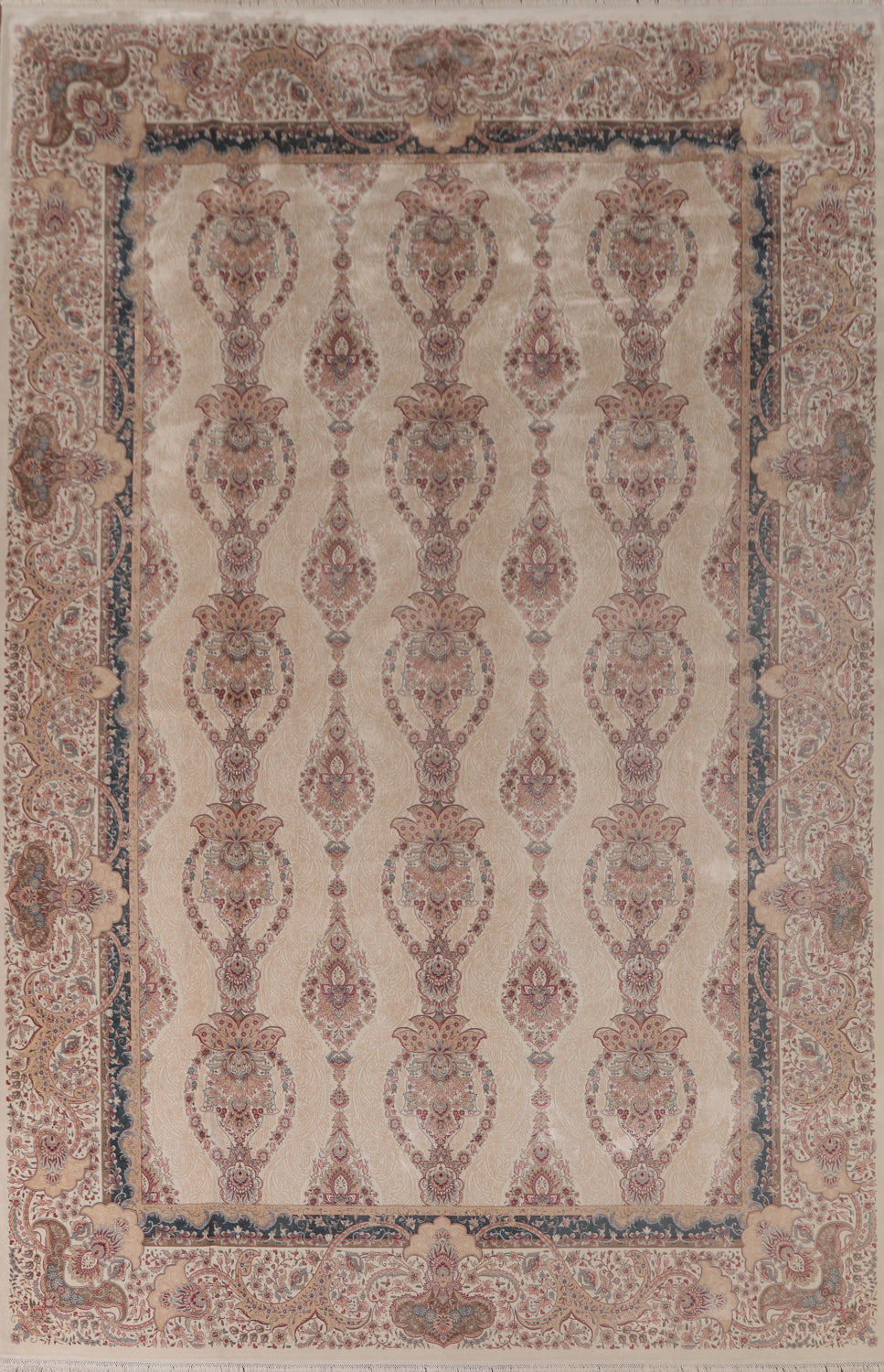 Traditional Qum Turkish Area Rug 8x11