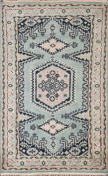 Geometric Heriz-Serapi Oriental Rug 3x5