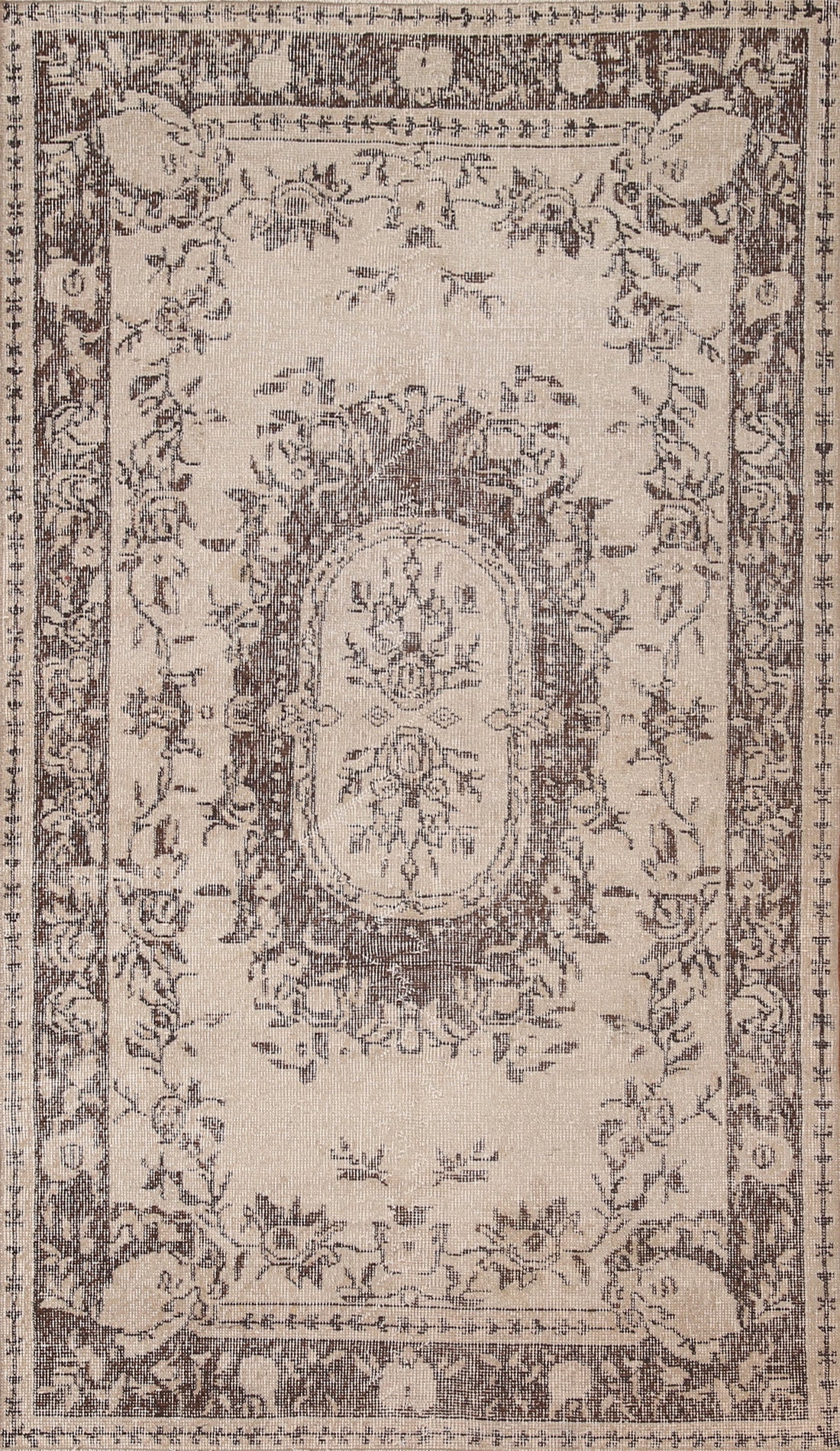 Distressed Wool Sparta Turkish Rug 4x7