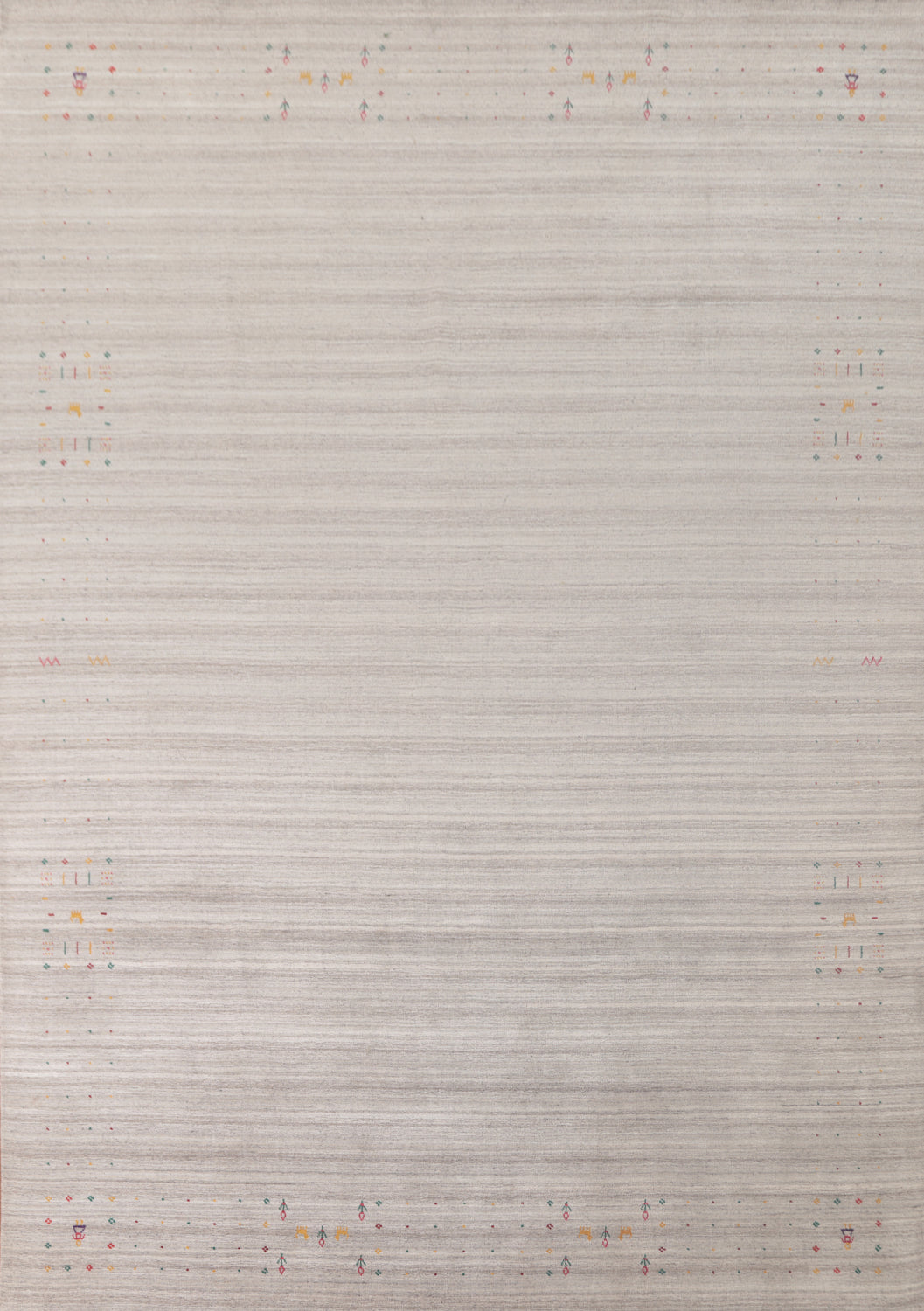 Striped Gabbeh Indian Area Rug 9x12