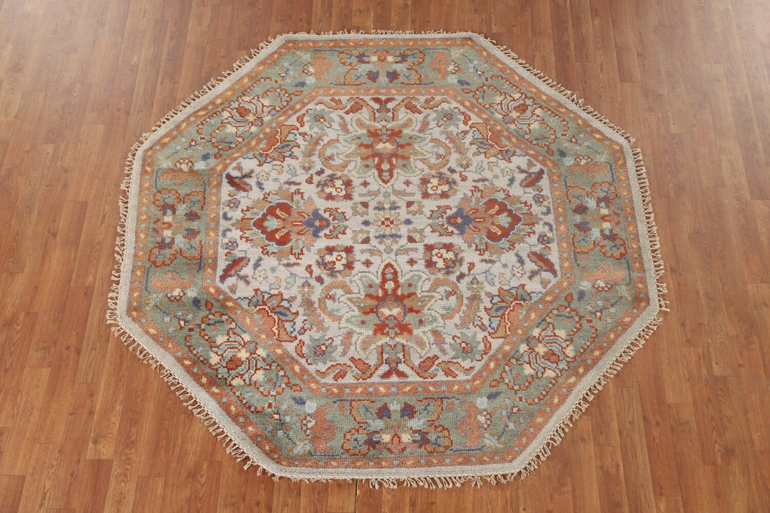 Octagon Heriz-Serapi Oriental Rug 6x6