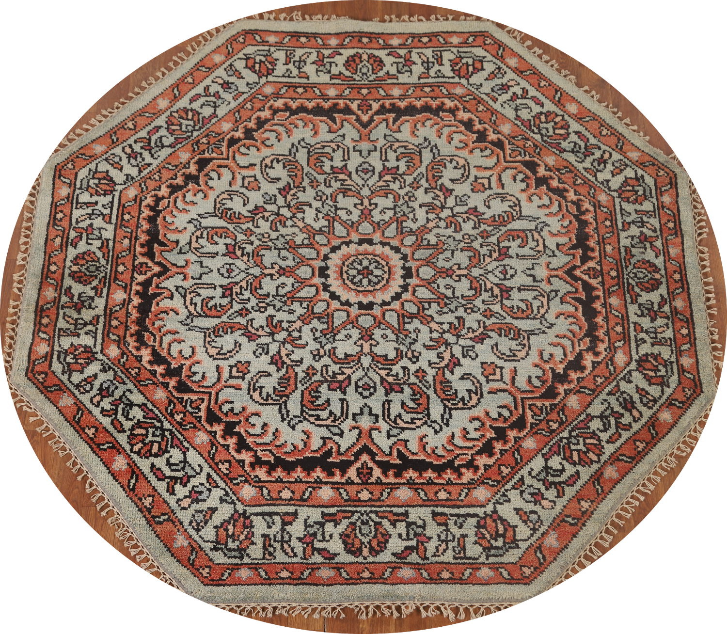 Geometric Heriz-Serapi Oriental Rug 6x6
