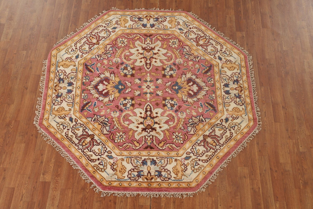 Octagon Floral Heriz-Serapi Oriental Rug 6x6