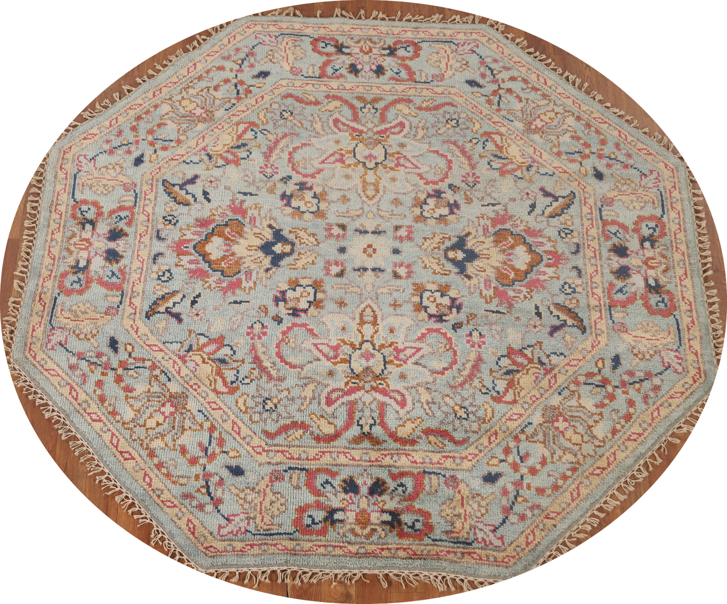 Octagon Heriz Serapi Oriental Rug 6x6