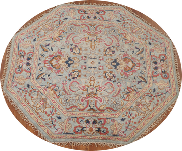 Octagon Heriz Serapi Oriental Rug 6x6