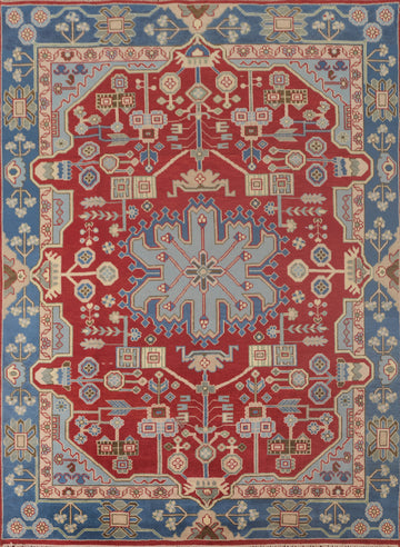 Geometric Kazak Oriental Area Rug 8x10