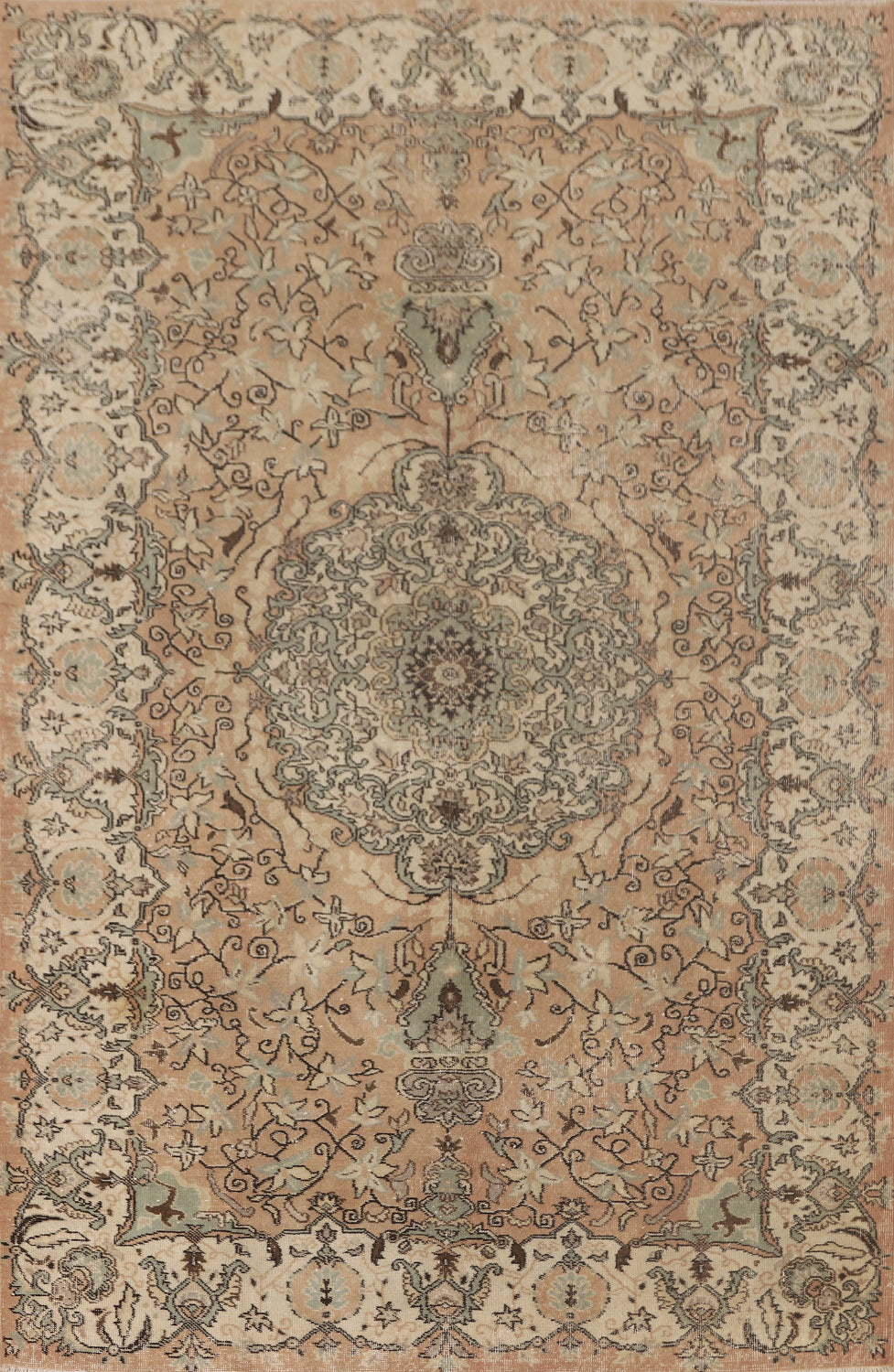 Distressed Floral Sparta Turkish Area Rug 7x10