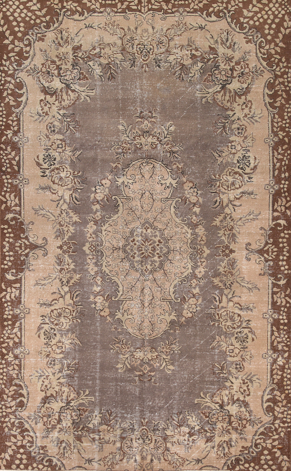 Distressed Wool Sparta Turkish Area Rug 6x9