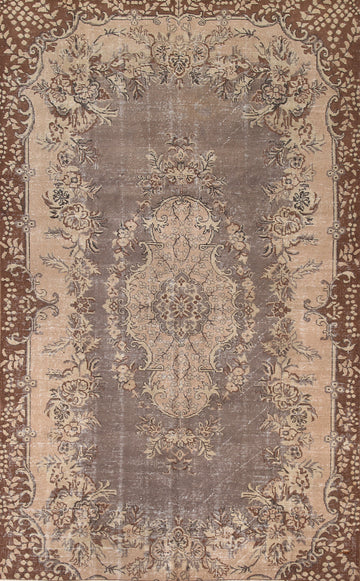 Distressed Wool Sparta Turkish Area Rug 6x9