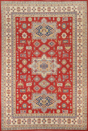 Red Kazak Oriental Area Rug 8x12