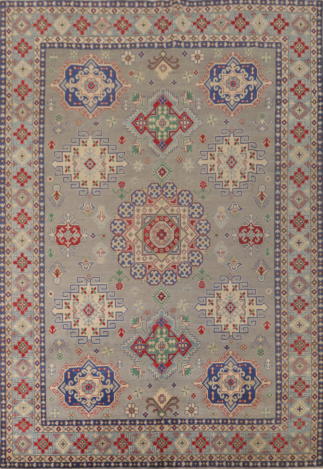 Handmade Wool Kazak Oriental Area Rug 9x12