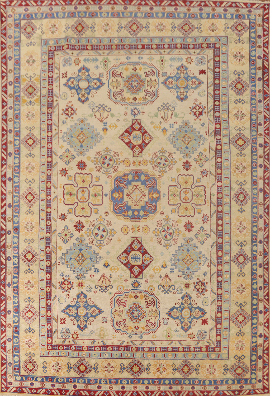 Geometric Kazak Oriental Rug 10x13