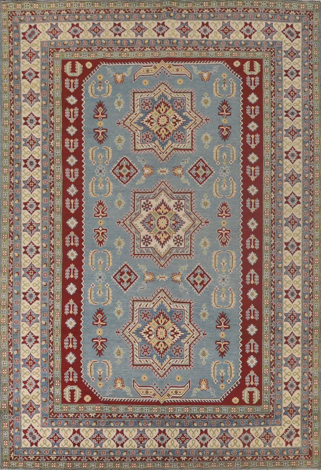 Light Blue Kazak Oriental Area Rug 8x11
