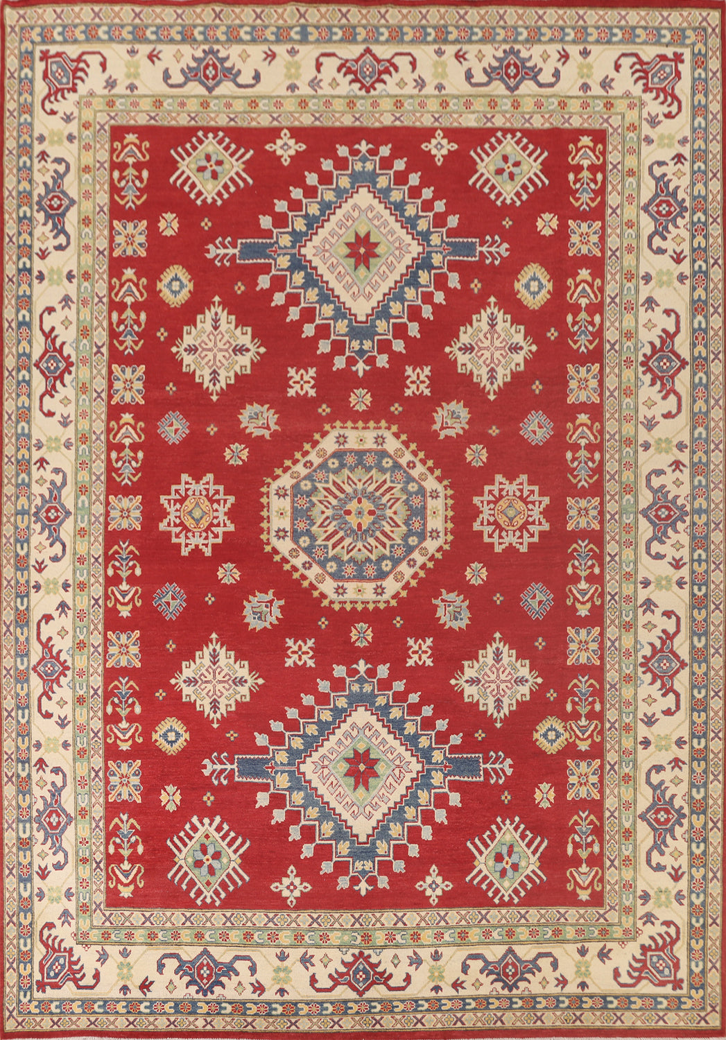 Handmade Red Kazak Oriental Area Rug 9x12
