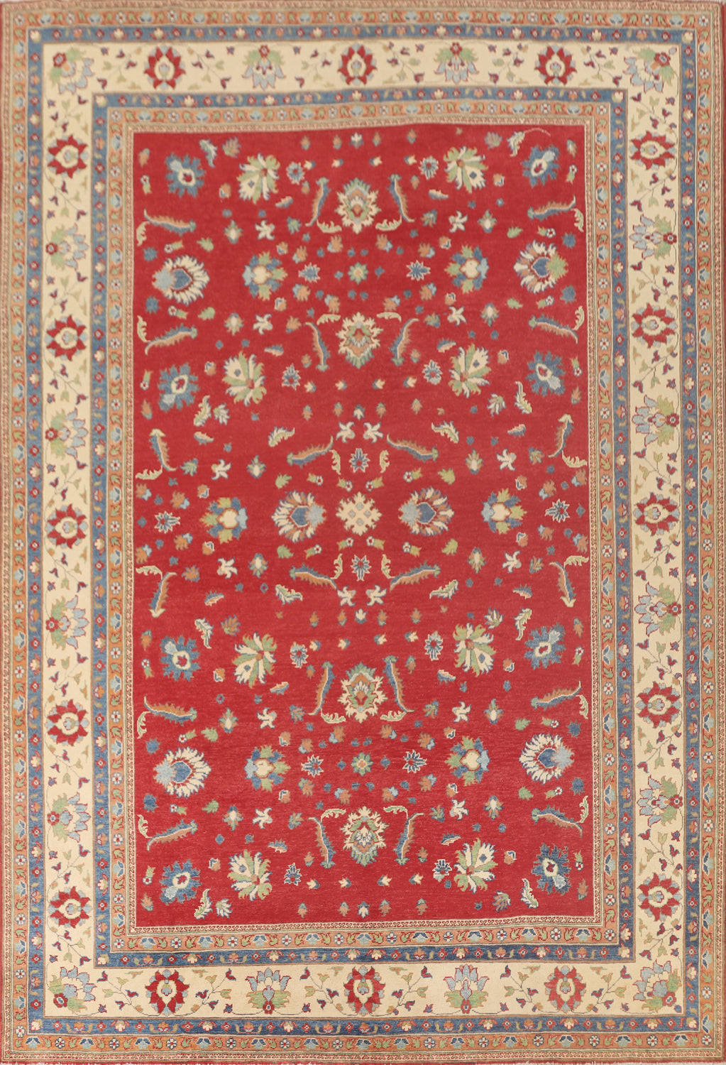Handmade Red Kazak Oriental Area Rug 9x12