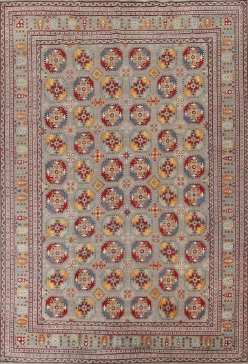 Large Geometric Kazak Oriental Rug 10x14