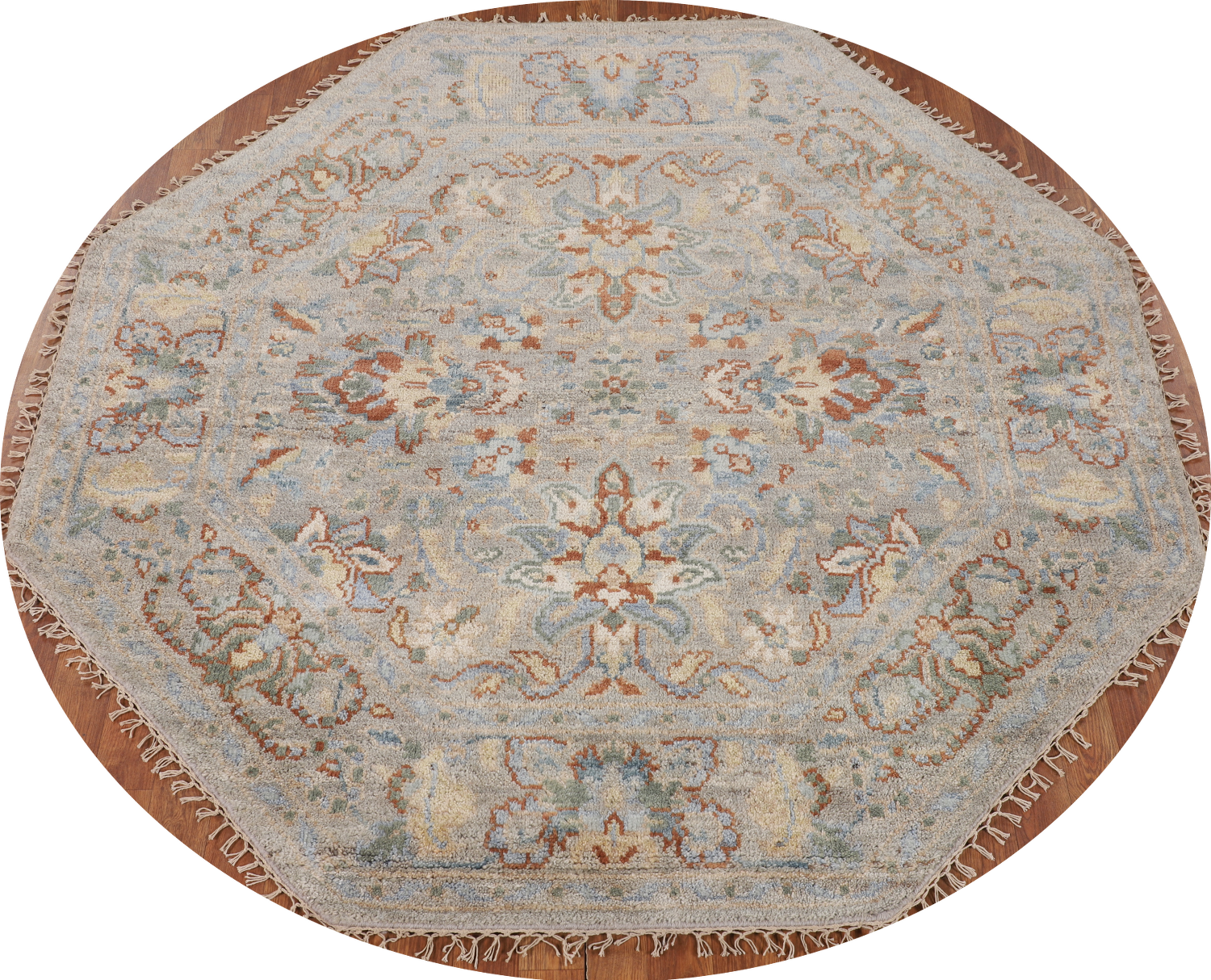 Octagon Heriz-Serapi Oriental Rug 6x6