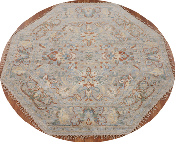 Octagon Heriz-Serapi Oriental Rug 6x6