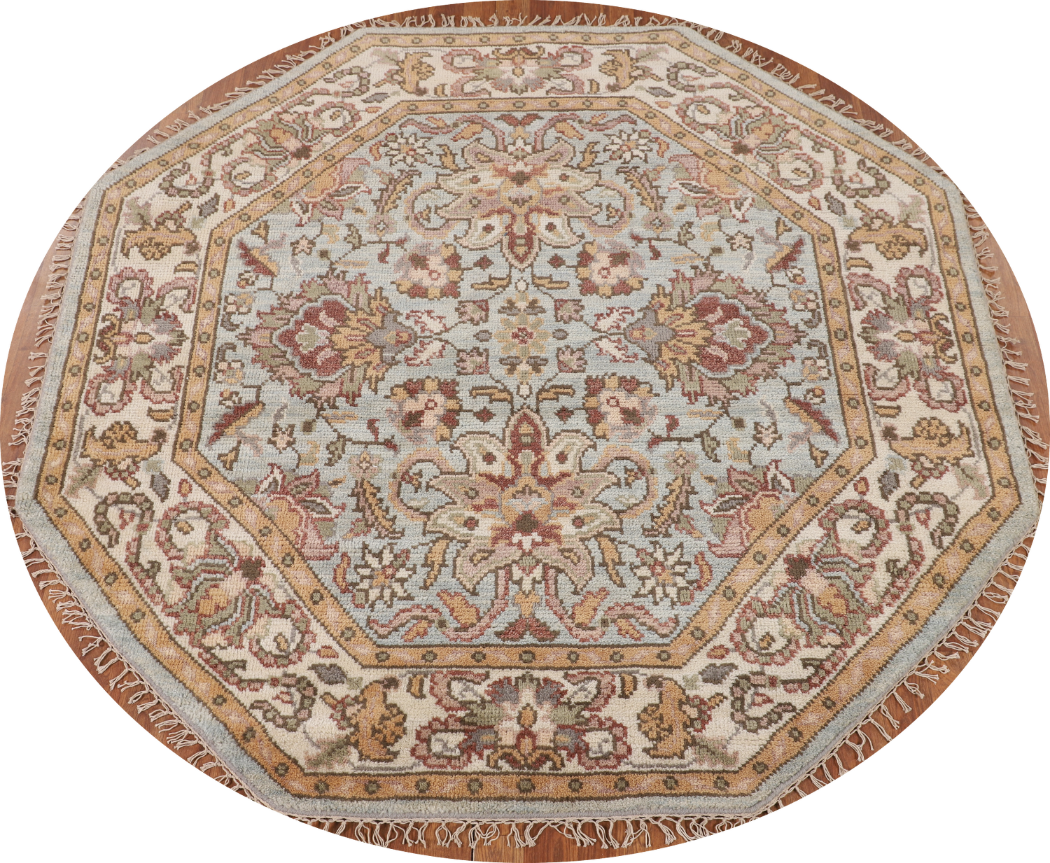 Octagon Heriz-Serapi Oriental Rug 6x6