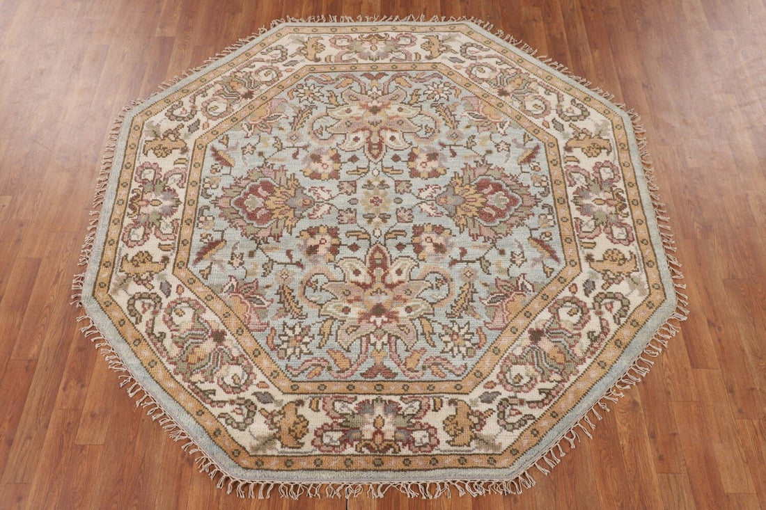 Octagon Heriz-Serapi Oriental Rug 6x6