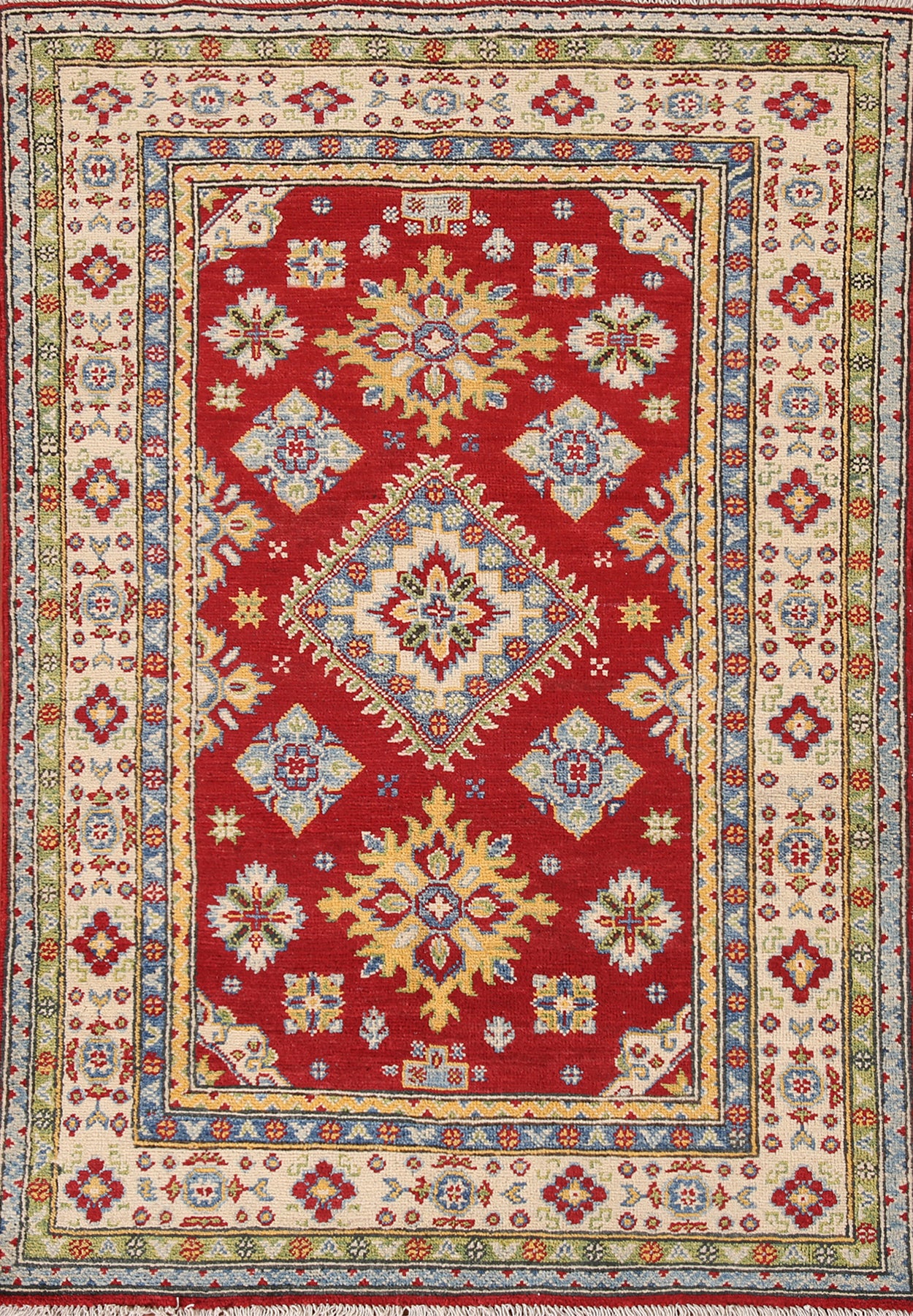 Handmade Red Kazak Oriental Rug 3x5