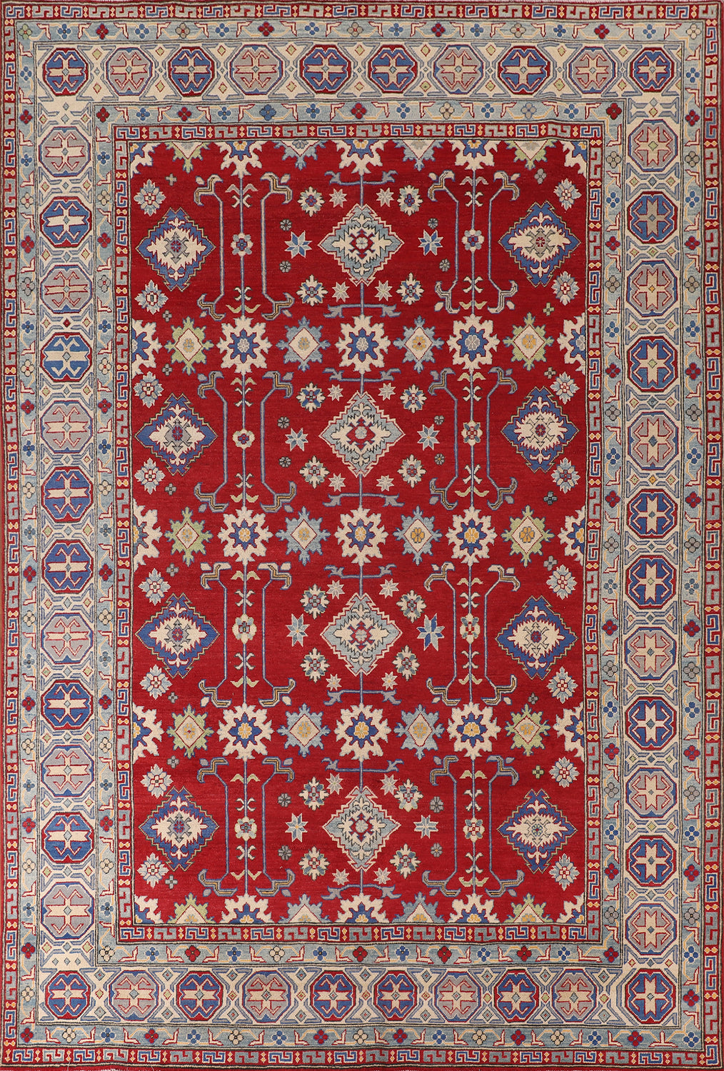 Handmade Red Kazak Oriental Area Rug 8x11