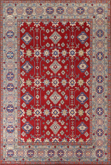 Handmade Red Kazak Oriental Area Rug 8x11