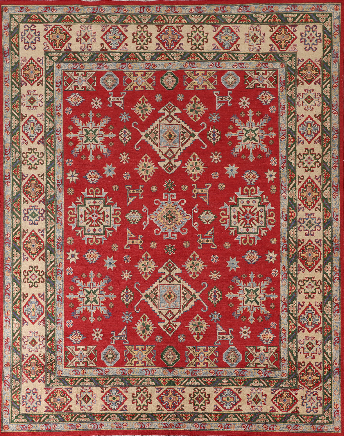 Handmade Red Kazak Oriental Area Rug 8x10