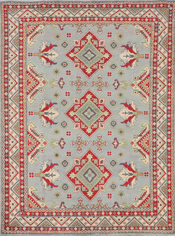 Handmade Wool Kazak Oriental Rug 5x7