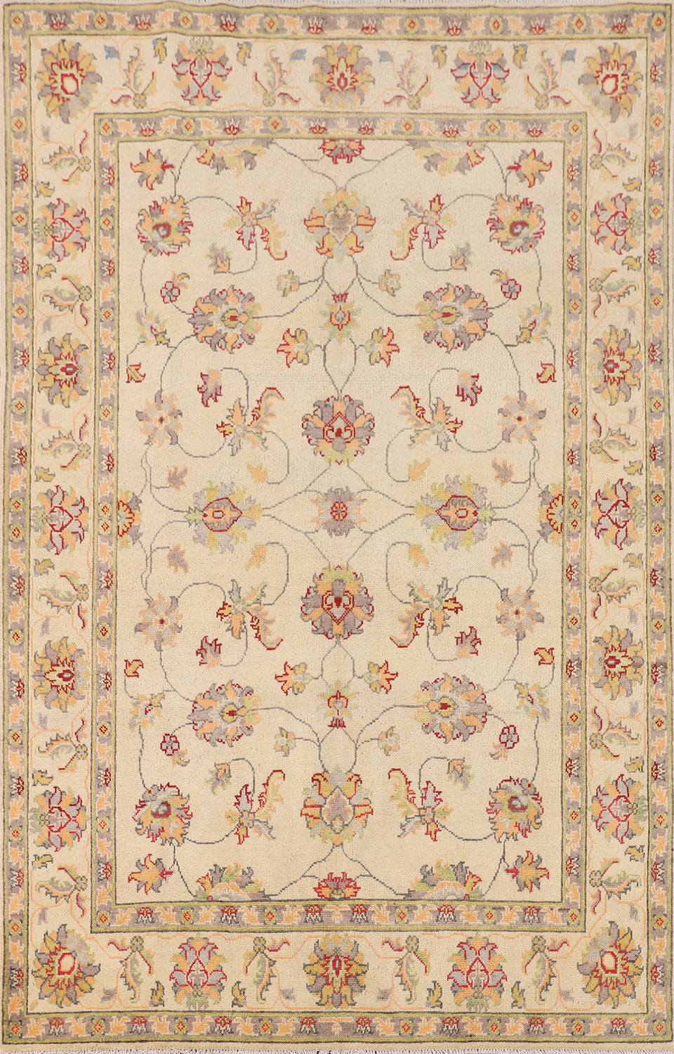 All-Over Floral Oushak Oriental Area Rug 5x8