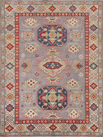Handmade Wool Kazak Oriental Rug 5x7