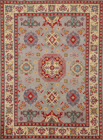 Handmade Wool Kazak Oriental Rug 5x7