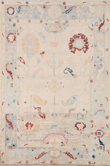 Handmade Wool Kazak Oriental Area Rug 6x8