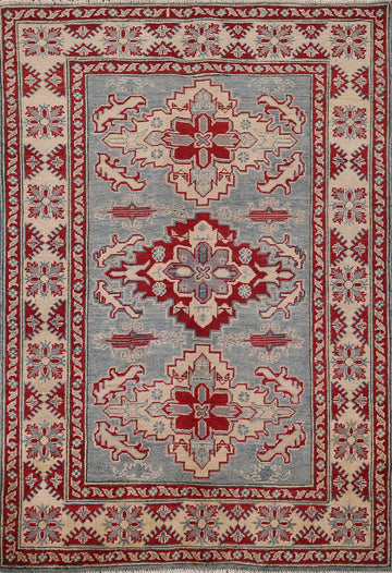 Handmade Wool Kazak Oriental Rug 4x5