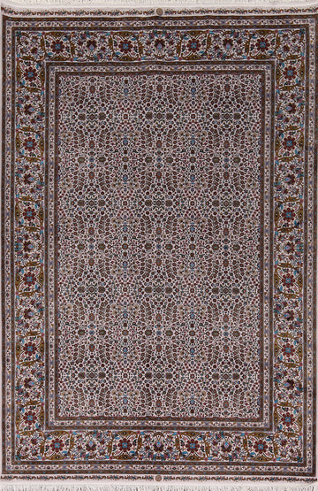 Floral Tabriz Turkish Area Rug 5x8