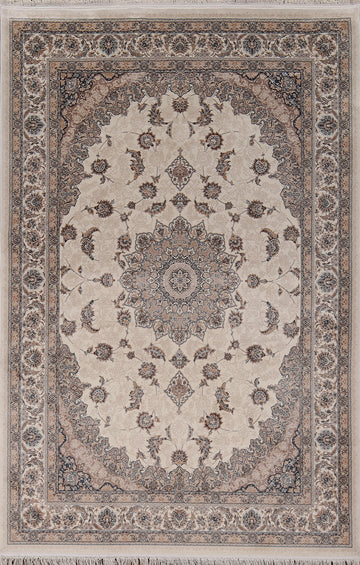 Traditional Floral Tabriz Turkish Area Rug 5x8