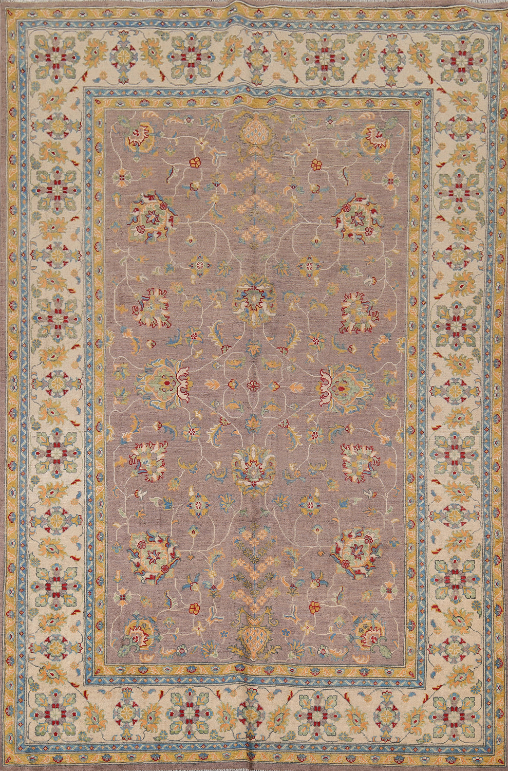 Handmade Floral Oushak Oriental Area Rug 6x9