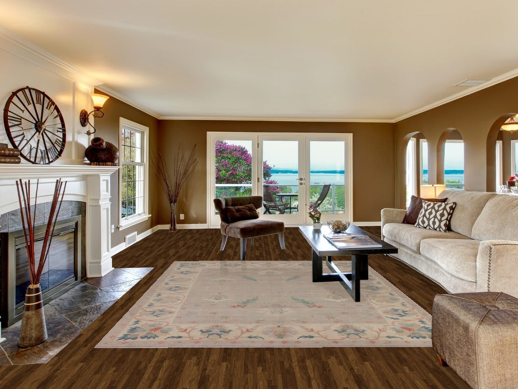 Earth Tone Wool Oushak Oriental Area Rug 8x10