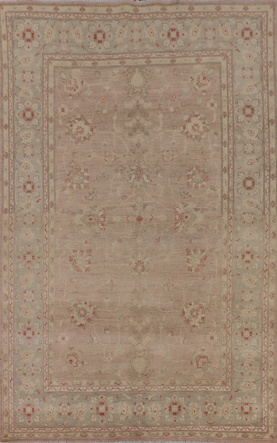 Earth Tone Oushak Oriental Area Rug 7x10